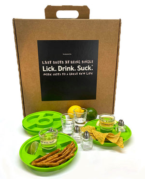 Lick. Drink. Suck.® Bachelor Party Tequila Drinking Kit - 4 Place Setting