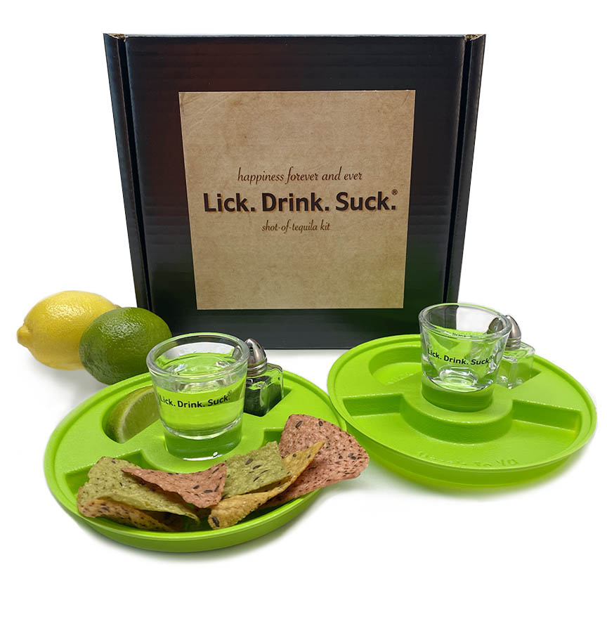 Lick. Drink. Suck.® Happiness Forever and Ever shot-of-tequila kit