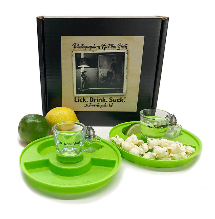 Lick. Drink. Suck.® Photographers Tequila Drinking Kit - Gifts for Photographers